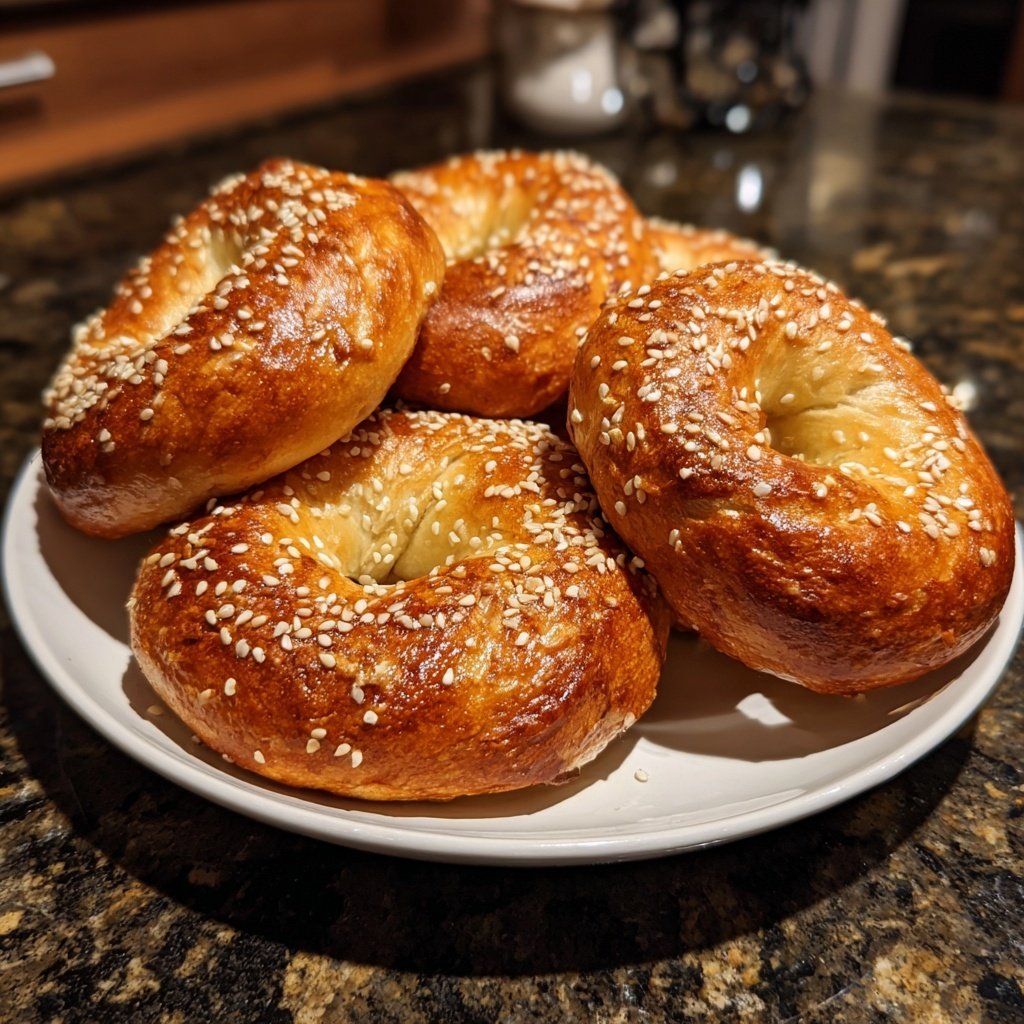Oven Baked Yogurt Bagels