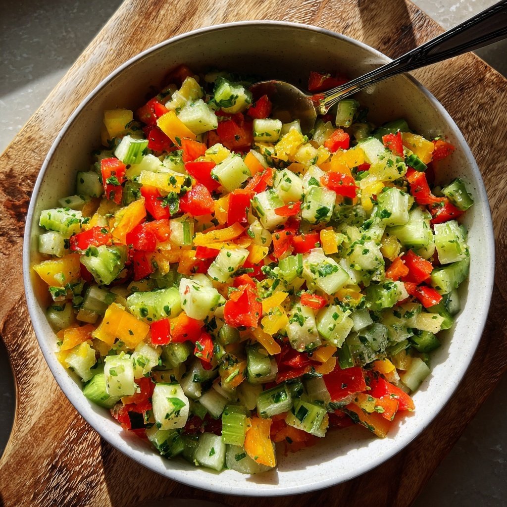 Celery Cucumber Crunch Salad