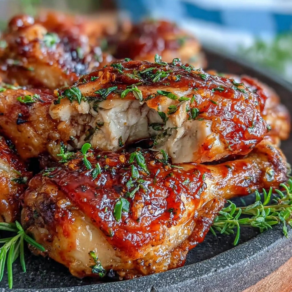 Drumstick Chicken With Spicy BBQ Glaze