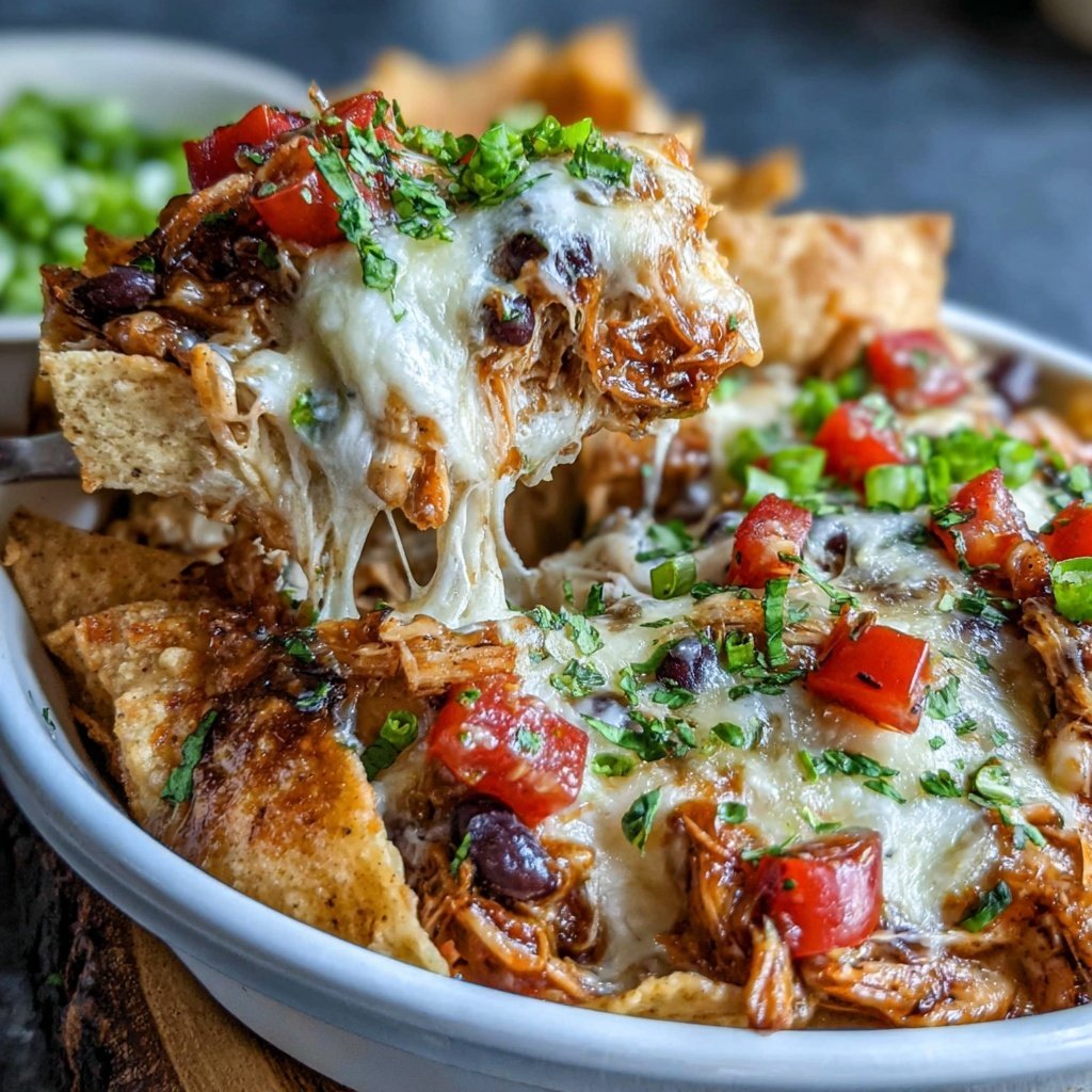 Shredded Chicken Nacho Casserole