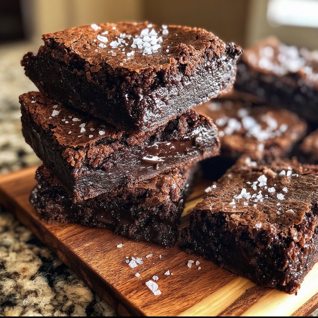 Chewy Brownies Using Sourdough Starter