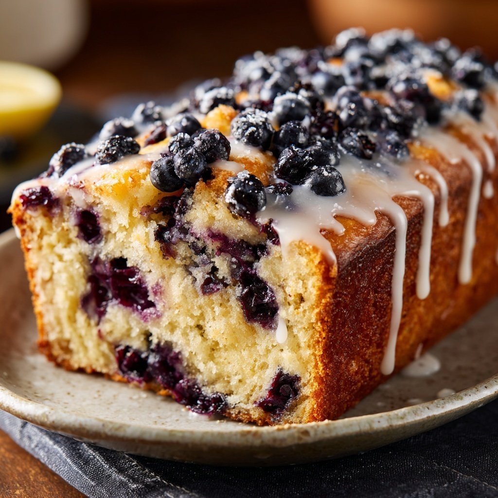 Baking & Desserts Lemon Blueberry Loaf Cake