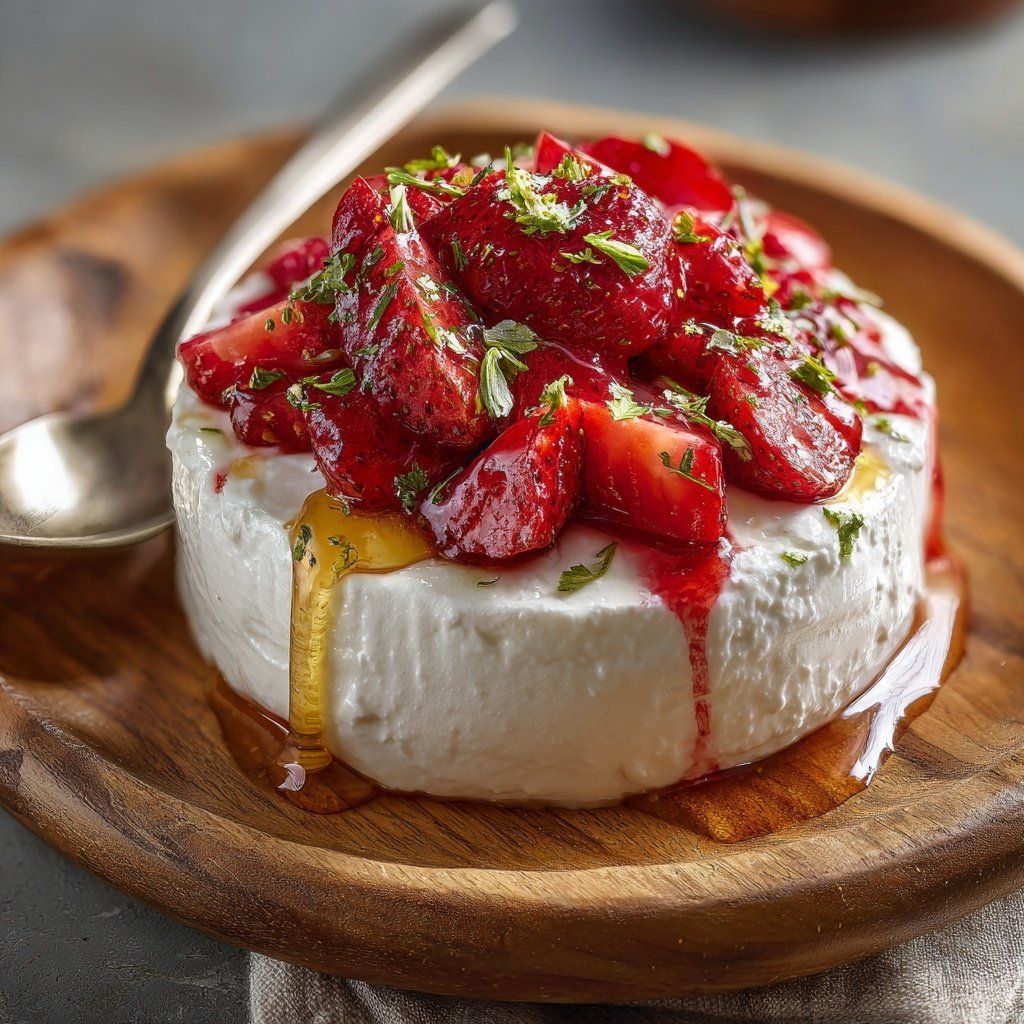 Strawberry Honey Yogurt Dip