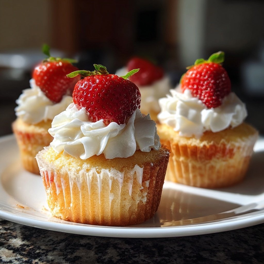 Classic Strawberry Shortcake Cupcakes